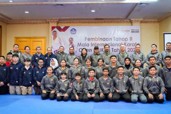 17 Juara Karate Olimpiade Olahraga Siswa Nasional (O2SN) dari jenjang SD, SMP, dan SMA menjalani laga dalam ajang Maia International Karate Open (MIKO) di Portugal
