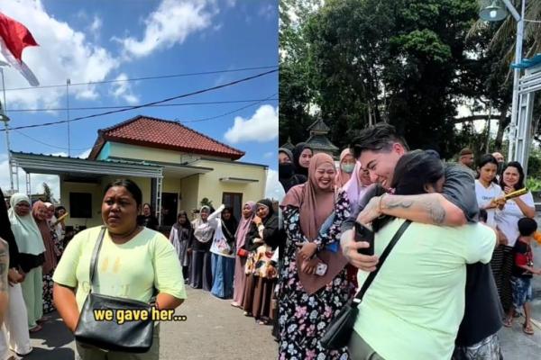 Seorang bule bernama Isaiah Garza memberikan kejutan kepada seorang wanita penjual donat di Bali bernama Ni Luh Sri Wulandari.